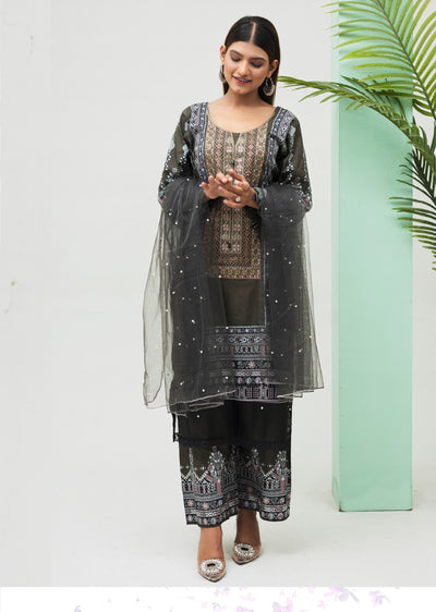 RTJ-03 - Readymade - Rangz Printed Lawn Suit 2025 - Memsaab Online