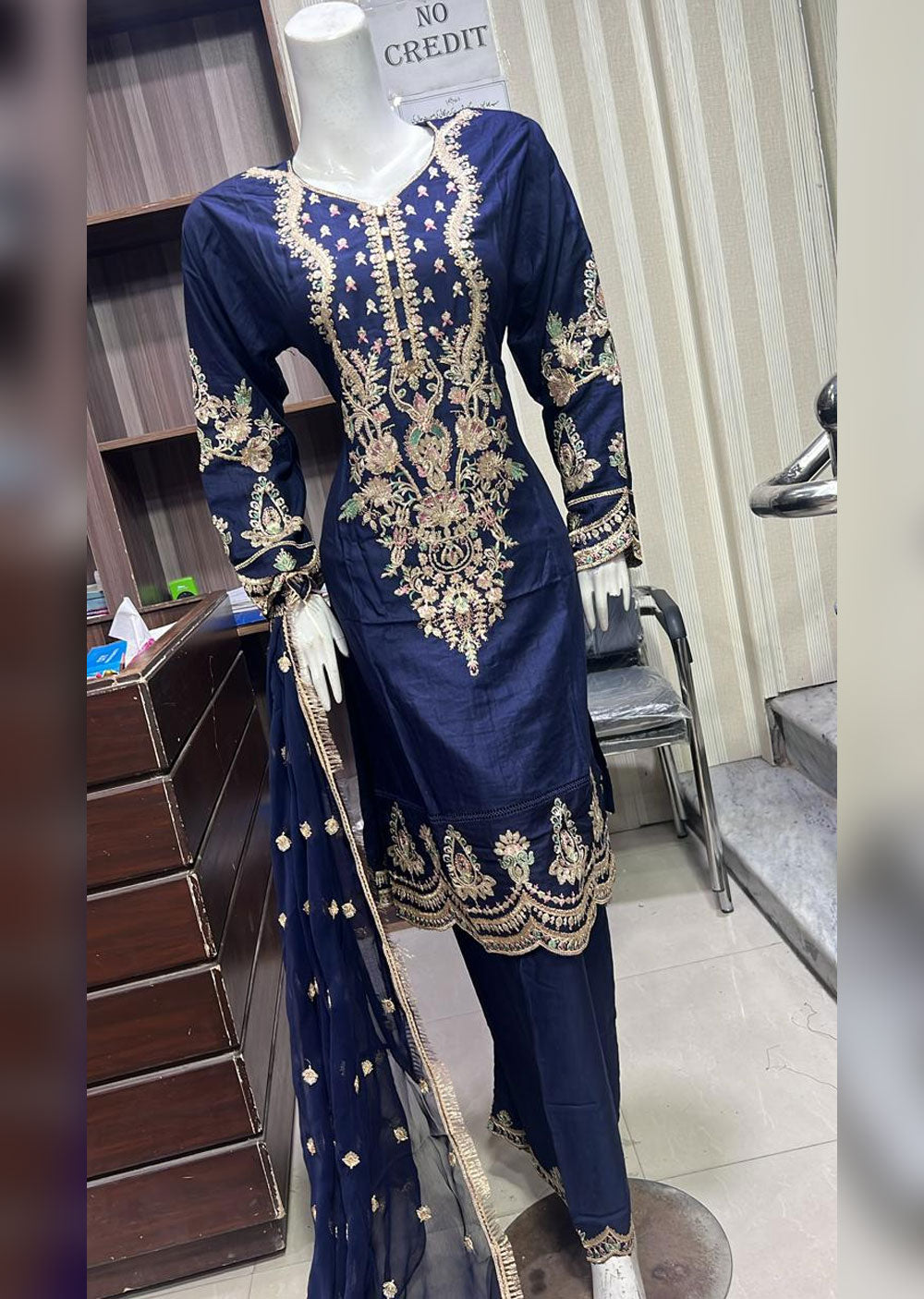 BPH-01 - Navy - Readymade Posh Suit 2024 - Memsaab Online