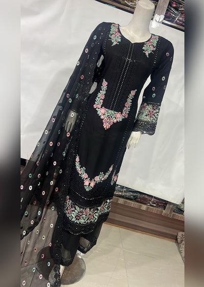 SHAZ9007 Chiffon Embroidered Mummy n Me Suits - Memsaab Online