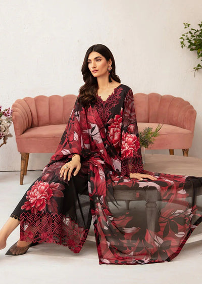 N-703 - Unstitched - Rangrez by Ramsha Luxury Lawn Vol 07 - Memsaab Online