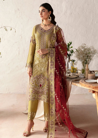 D-1203-R - Readymade - Rangoon by Ramsha Chiffon Collection Vol 12 2024 - Memsaab Online