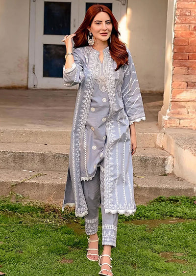 SBMD-03 - Nova Grey - Memsaab Formal Kaftan - Memsaab Online