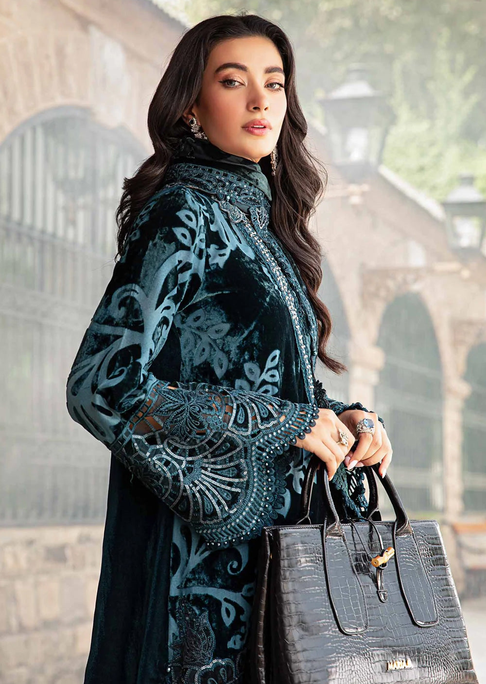 DL-1203 - Maria B Winter Luxe 2024 - Memsaab Online