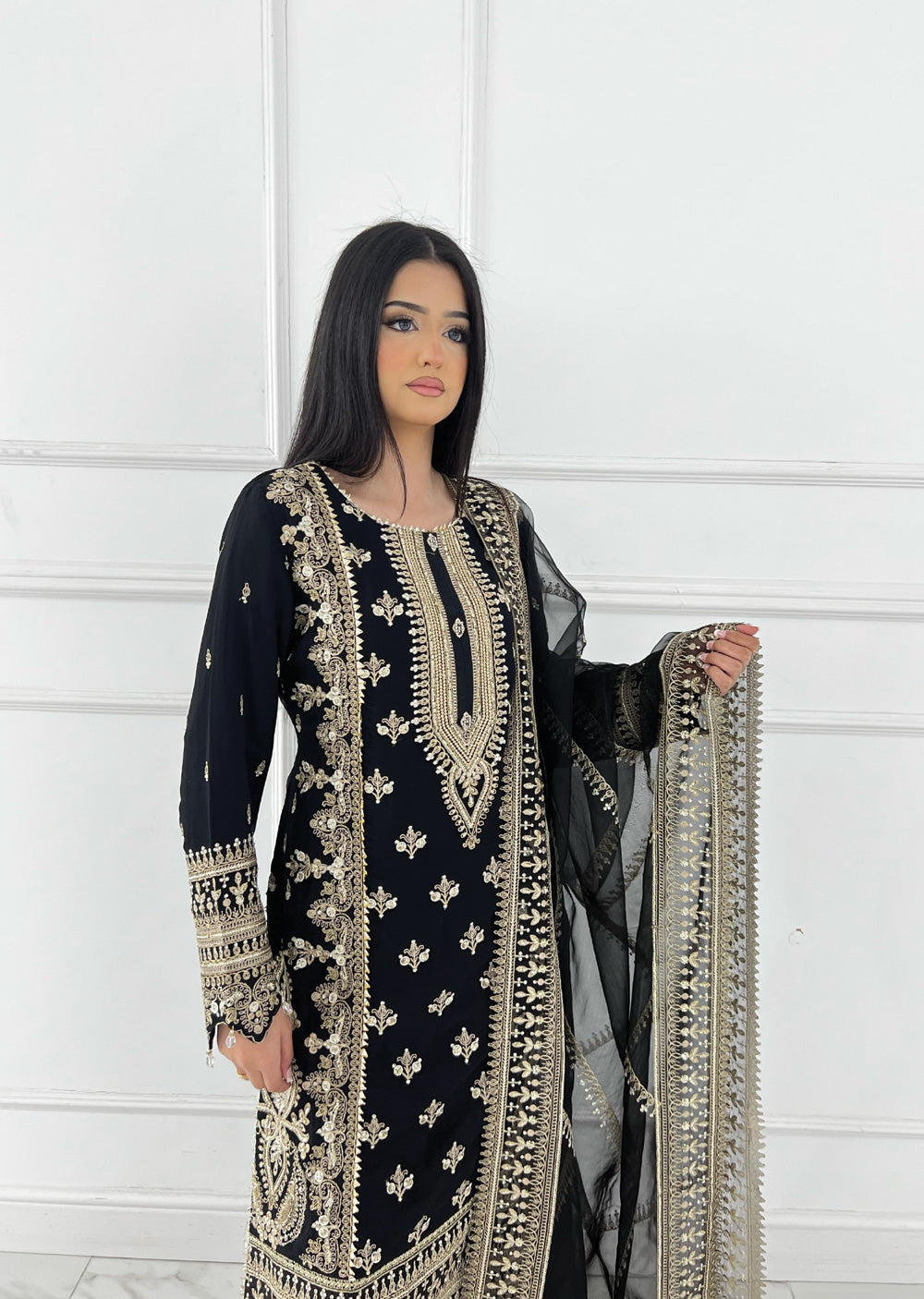 SAJN-03 Readymade - Sajni Organza Net Collection 2025 - Memsaab Online