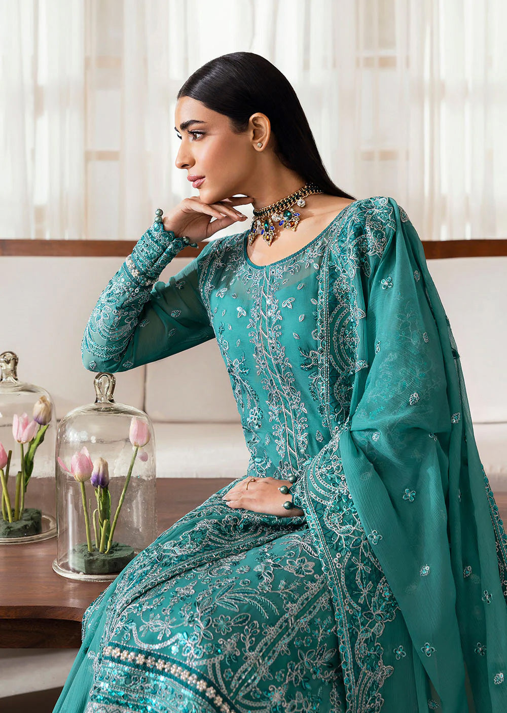 GLCT-03 - Miral - Gulaal Reverie Embroidered Chiffon Collection 2025 - Memsaab Online