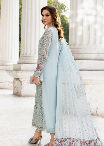 MPC-24-103 - Unstitched - Maria B Embroidered Chiffon 2024 - Memsaab Online