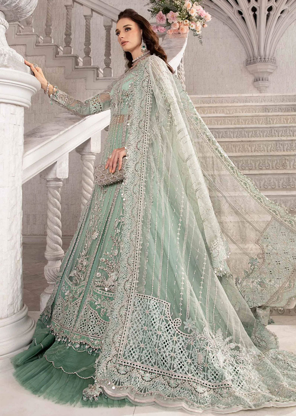 BD-2803-R Maria B Eid Collection 2024 - Memsaab Online