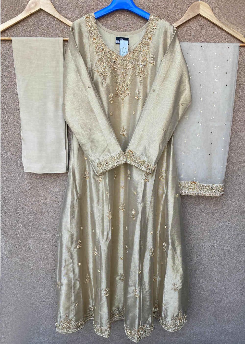 SRB3239 - Gold - Sehrish B Design 2025 - Memsaab Online