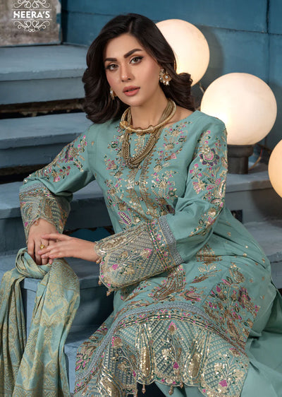 HSS-140 - Readymade Cotton Palazzo Suit - Memsaab Online