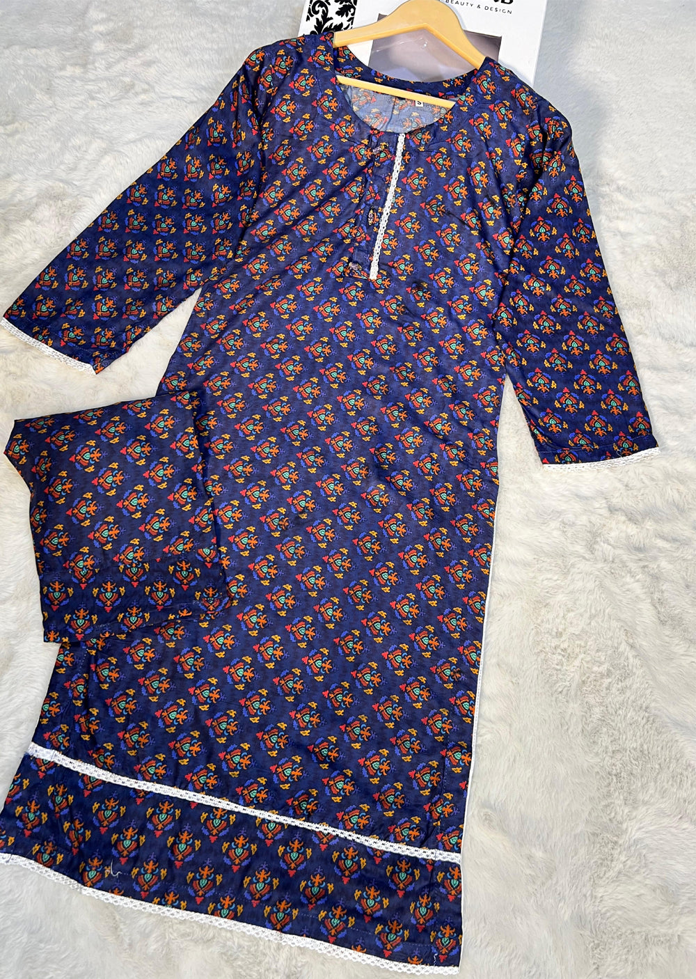 ASK1041 Readymade Lawn 2 Piece Suit - Memsaab Online