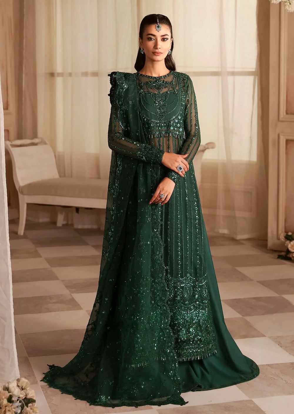 AKB-1541-R - Emeraude - Readymade - Aleia Luxury Formals by Akbar Aslam 2024 - Memsaab Online