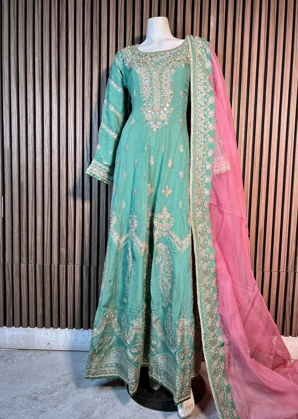 SJN3042 Hannah - Readymade Chiffon Suit - Memsaab Online