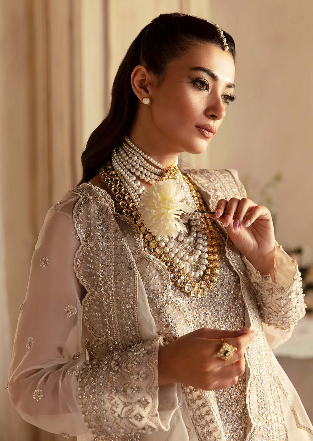 AKB-1542 - Azucena - Unstitched - Aleia Luxury Formals by Akbar Aslam 2024 - Memsaab Online