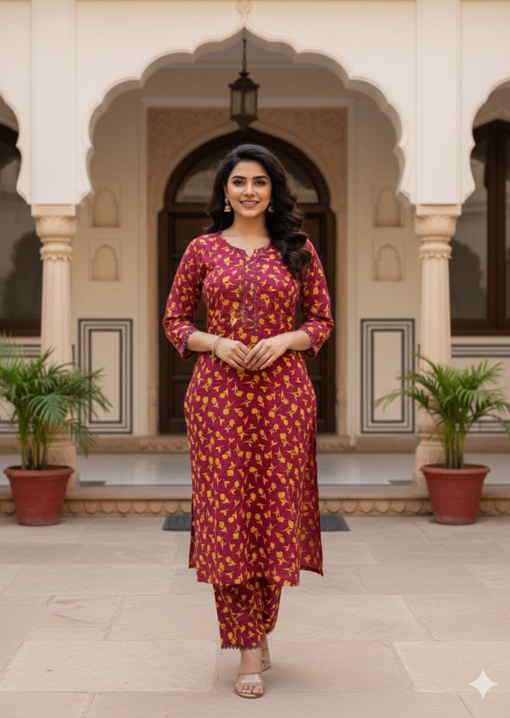 SLMN-11 Readymade Khaddar Co-ord - Memsaab Online