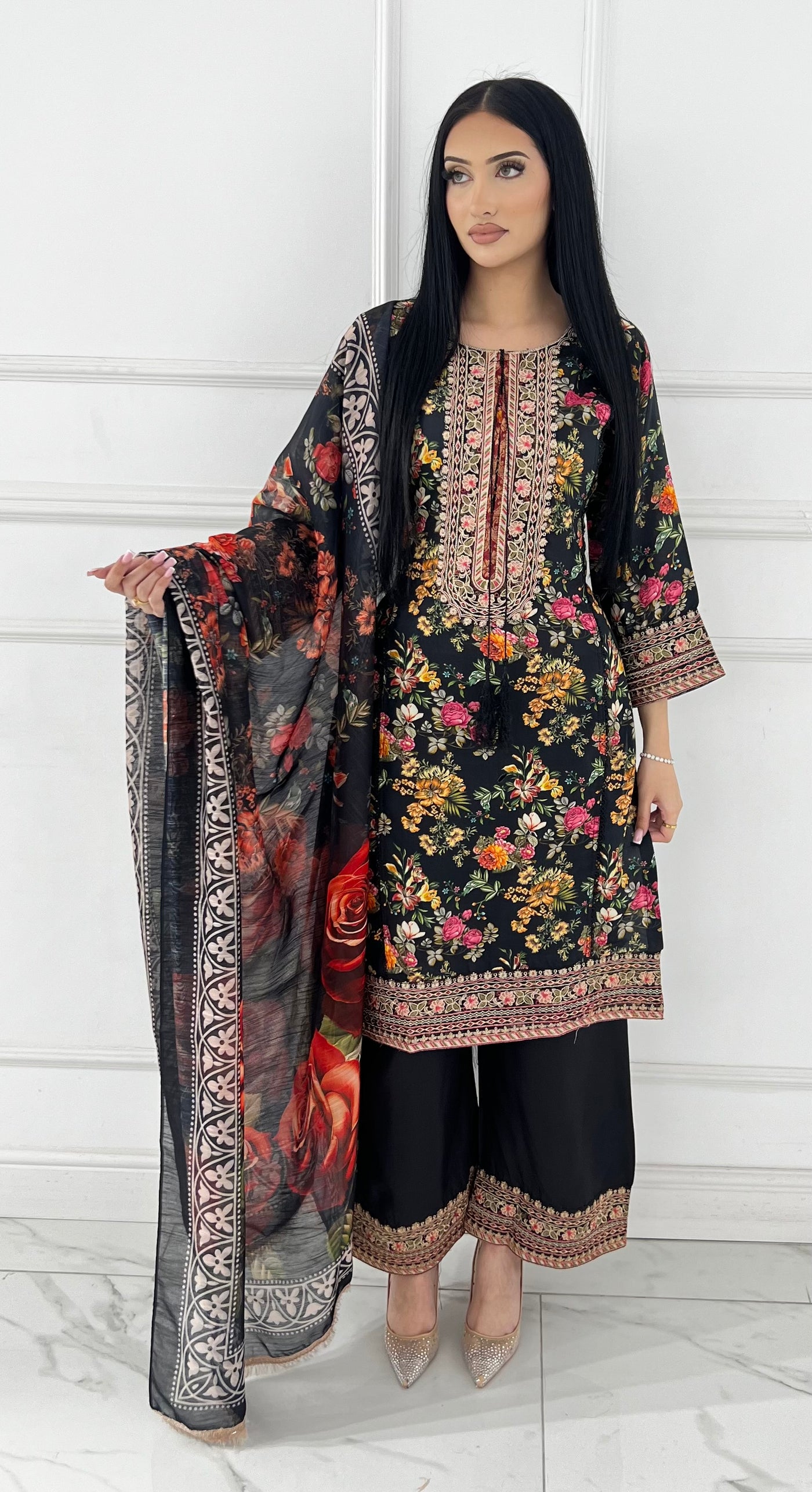 BPH-203 - Readymade Black Viscose Suit - Memsaab Online