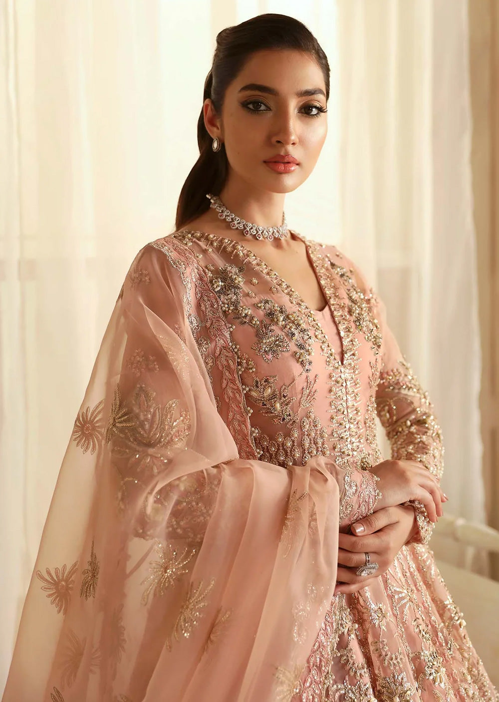 AKB-1543 - Sueno - Unstitched - Aleia Luxury Formals by Akbar Aslam 2024 - Memsaab Online