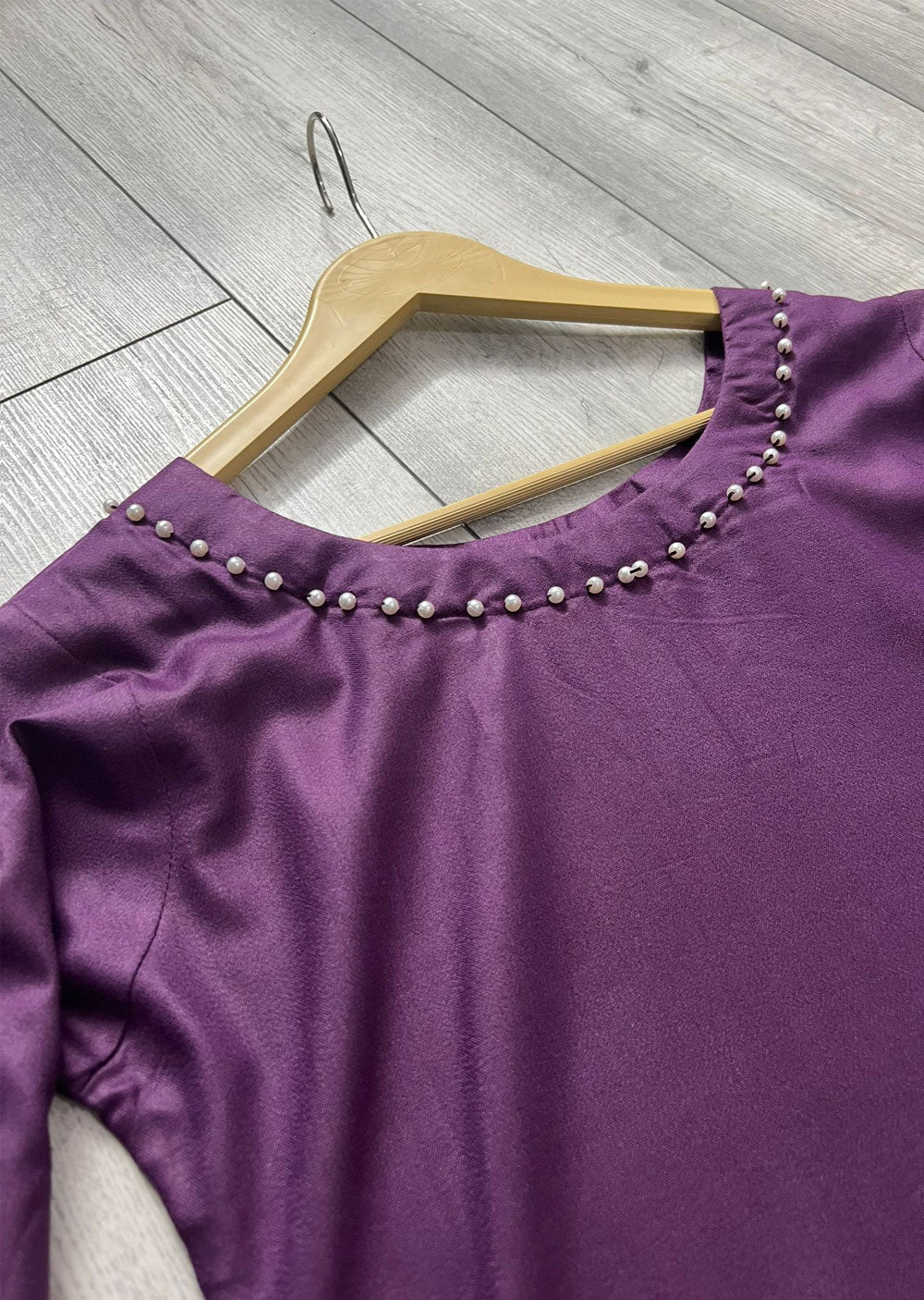 RGZ1744 Purple Readymade Dhanak Shawl Suit - Memsaab Online