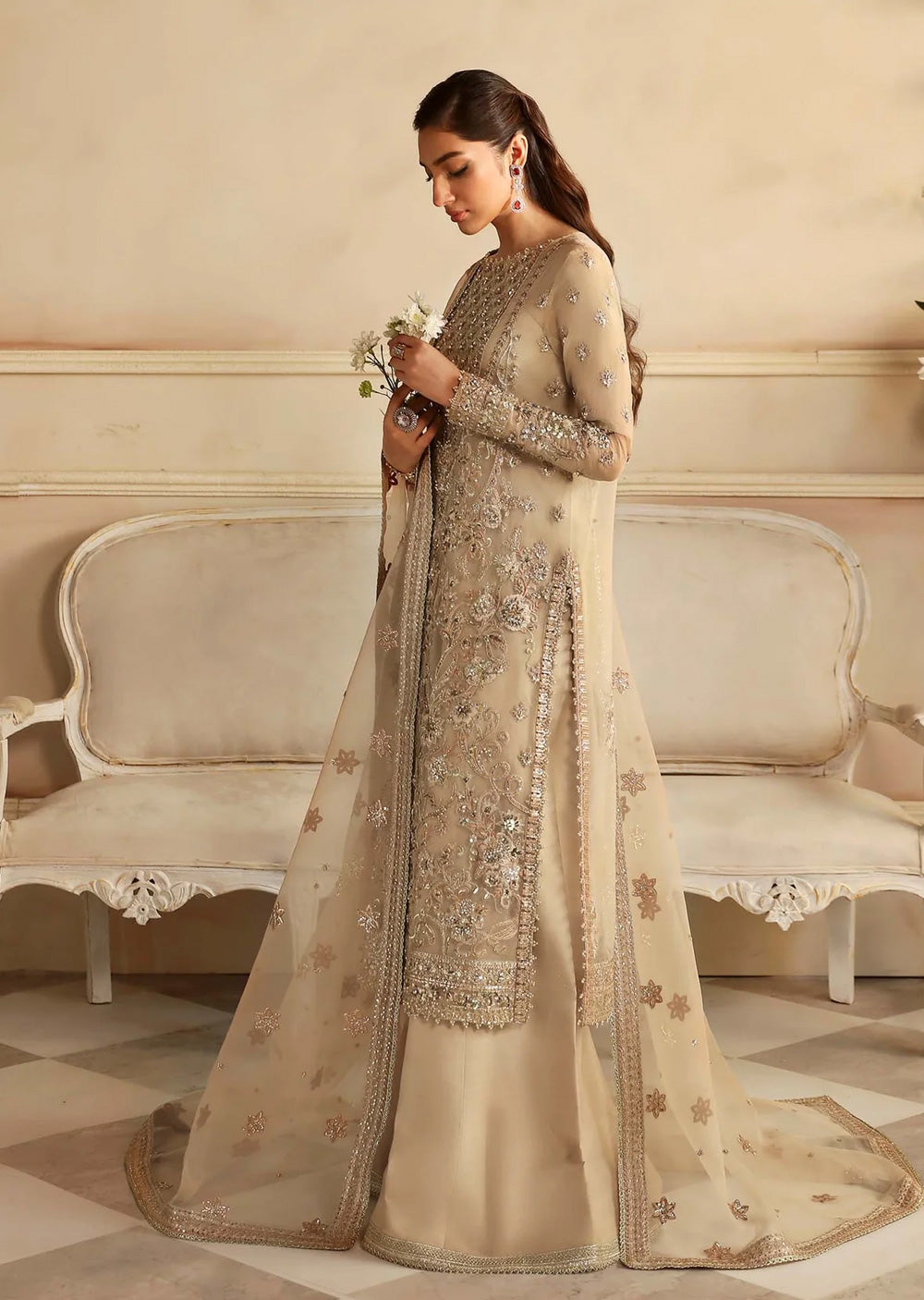 AKB-1544-R - Nacar - Readymade - Aleia Luxury Formals by Akbar Aslam 2024 - Memsaab Online