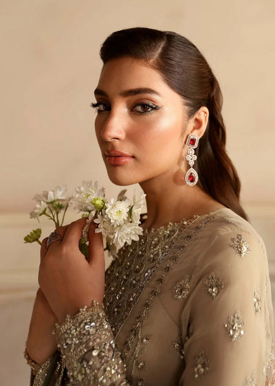 AKB-1544 - Nacar - Unstitched - Aleia Luxury Formals by Akbar Aslam 2024 - Memsaab Online