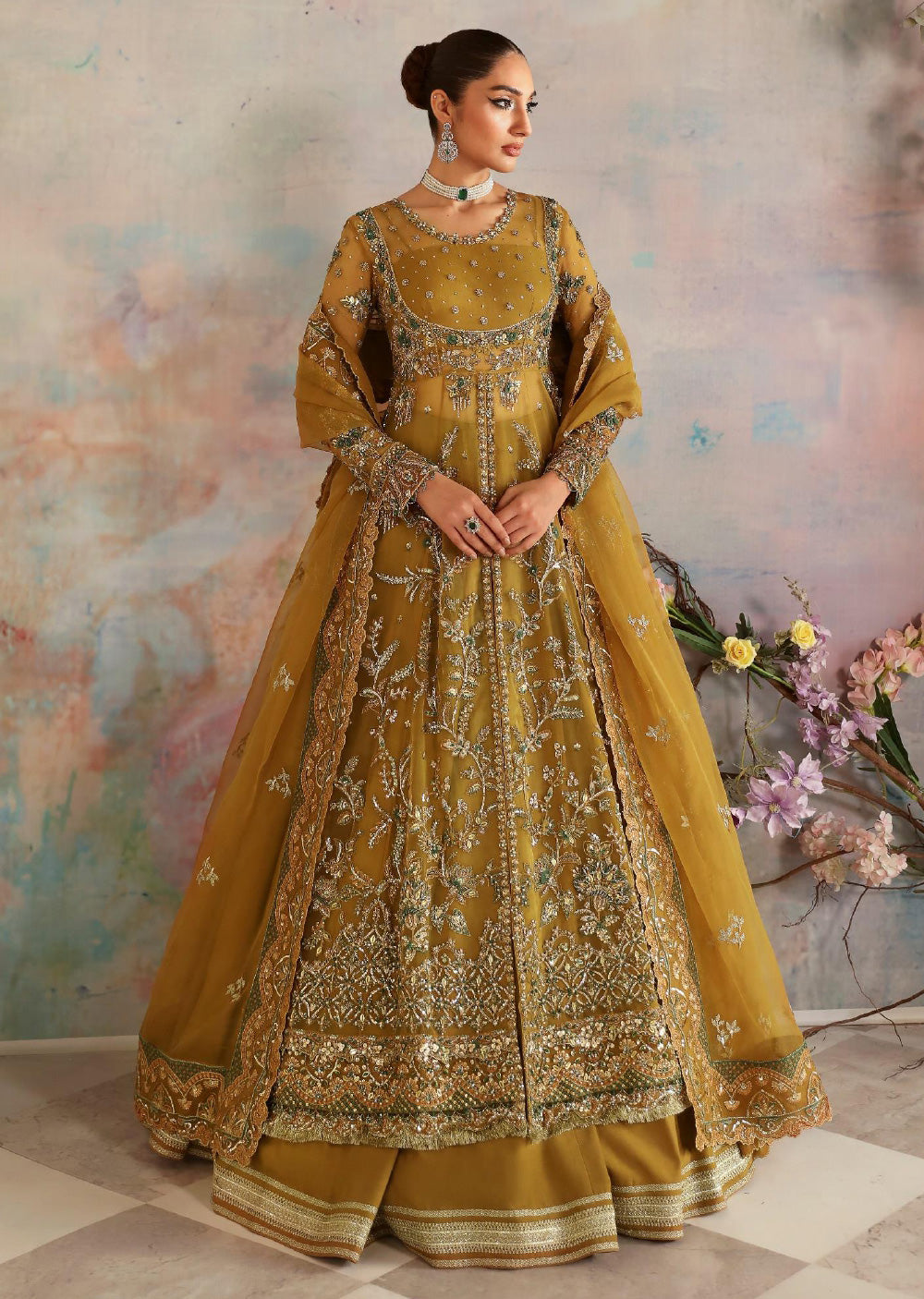 AKB-1545 - Sierra - Unstitched - Aleia Luxury Formals by Akbar Aslam 2024 - Memsaab Online