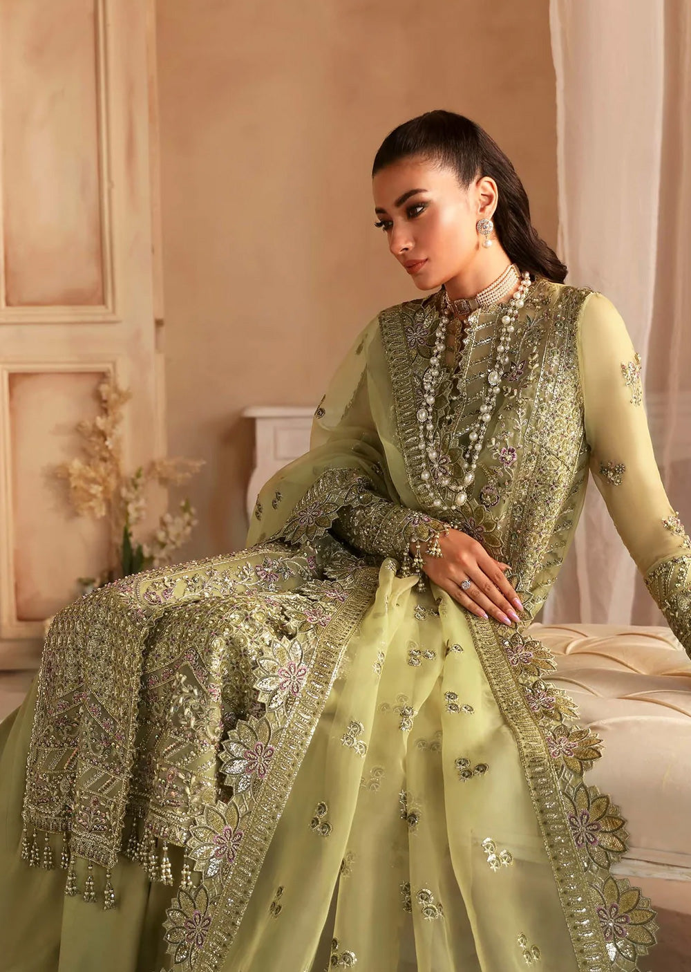 AKB-1546 - Seren - Unstitched - Aleia Luxury Formals by Akbar Aslam 2024 - Memsaab Online