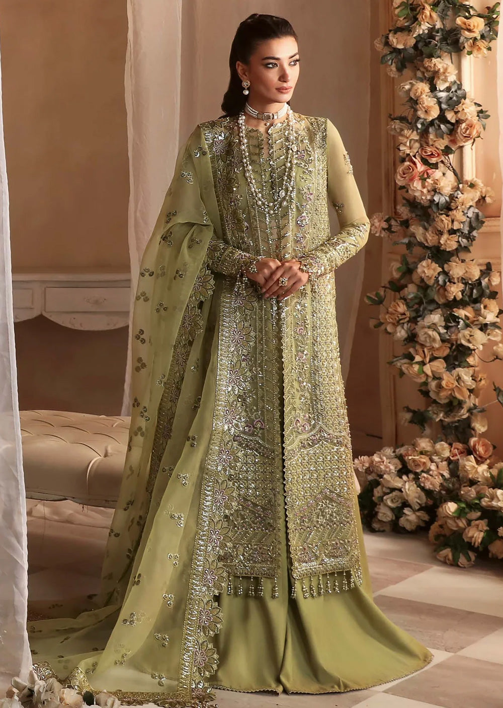 AKB-1546 - Seren - Unstitched - Aleia Luxury Formals by Akbar Aslam 2024 - Memsaab Online