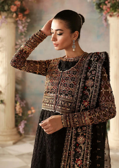 AKB-1547 - Ebene - Unstitched - Aleia Luxury Formals by Akbar Aslam 2024 - Memsaab Online