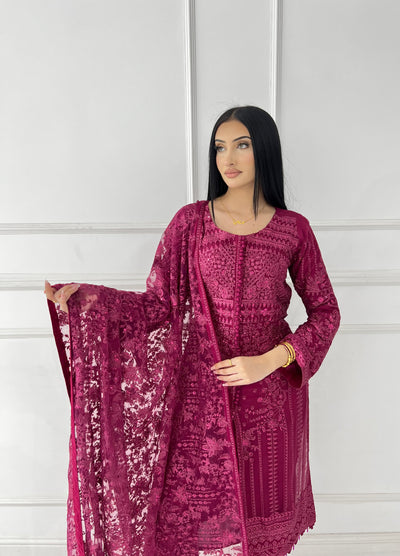 PS1664 Readymade Chiffon Suit - Memsaab Online