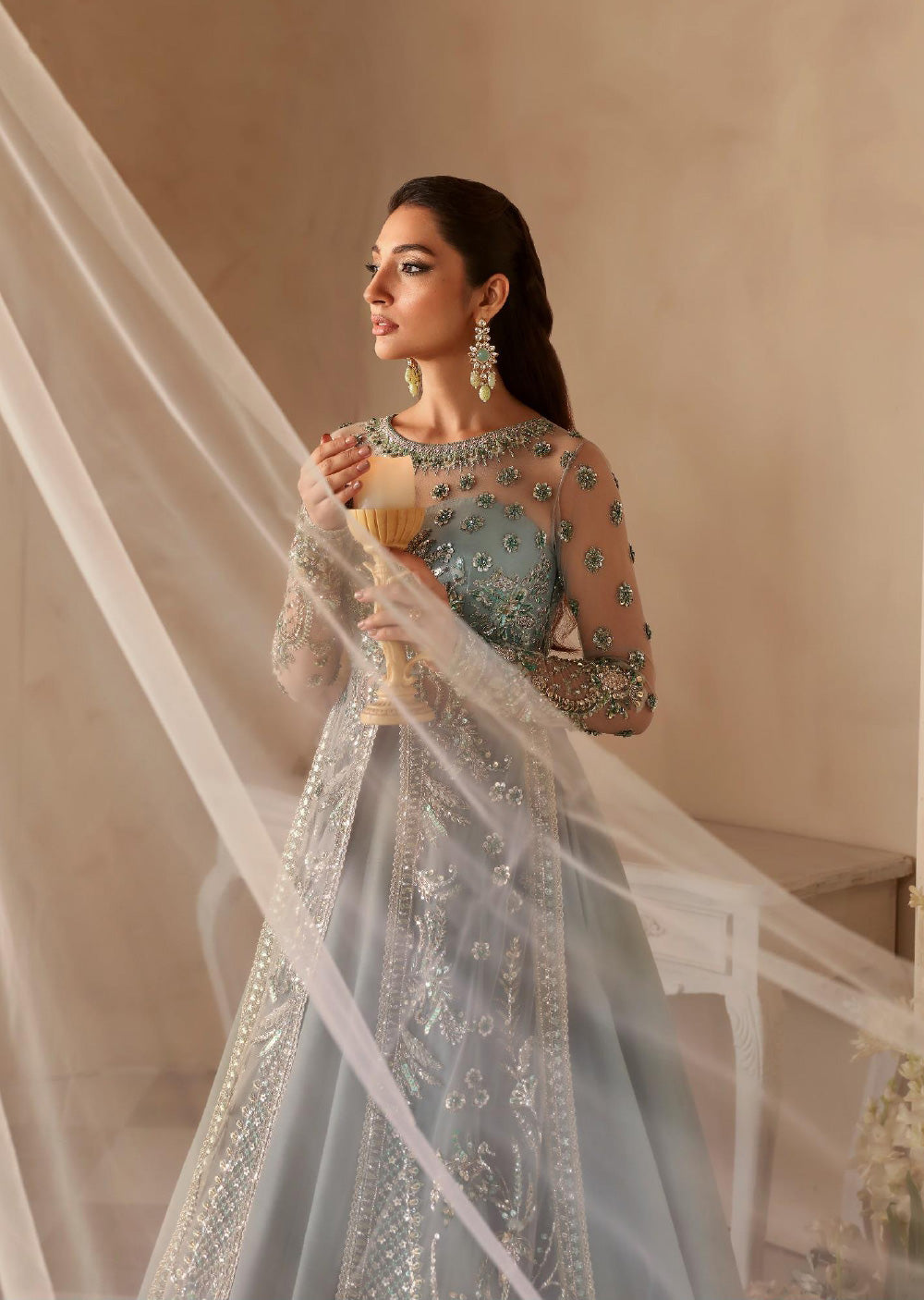 AKB-1548-R - Noche - Readymade - Aleia Luxury Formals by Akbar Aslam 2024 - Memsaab Online