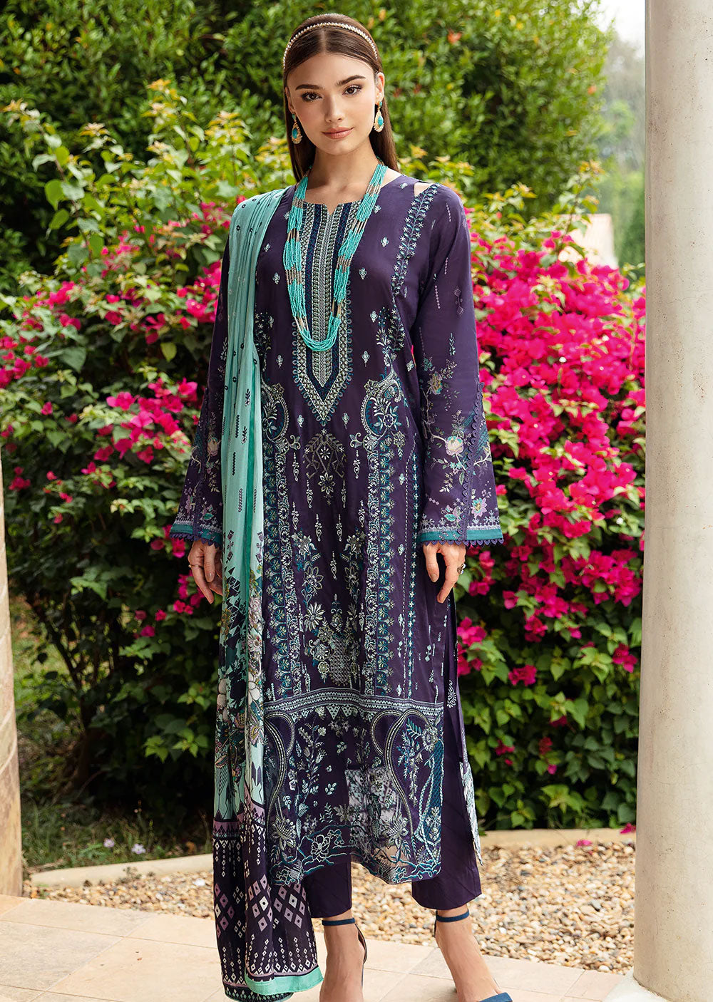 Y-904-R - Readymade - Riwayat by Ramsha Luxury Lawn Vol 09 - Memsaab Online