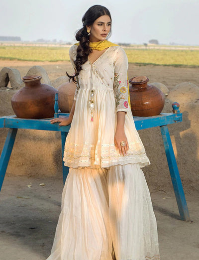 F-172 - Ready made Paper Cotton Khuda Baksh Outfit - Memsaab Online