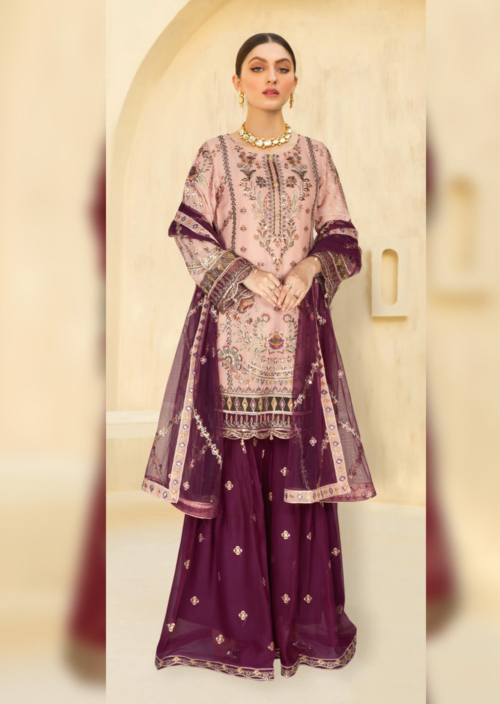 W-376-D - Readymade - Ramsha Suit 2024 - Memsaab Online