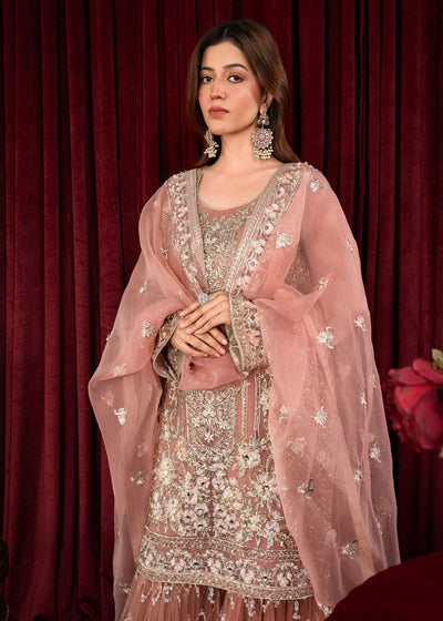 MARW-1602- Light Pink - Readymade Wedding Wear Outfit - Memsaab Online