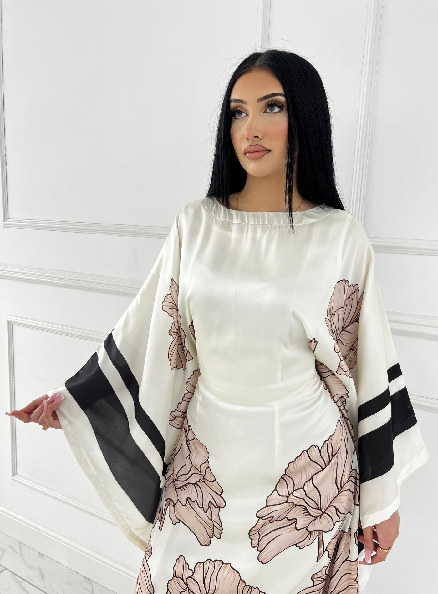 RBY-124-Readymade - Silk Kaftan 2025 - Memsaab Online