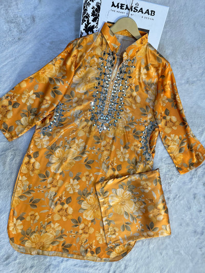 SMR3204- Readymade Silk 2 Piece Suit - Memsaab Online