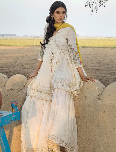 F-172 - Ready made Paper Cotton Khuda Baksh Outfit - Memsaab Online
