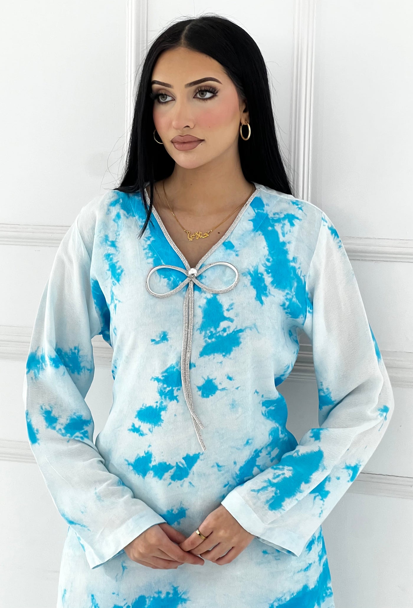 RBY-137- Tye & Dye Crepe 2 Piece Co-ord - Memsaab Online