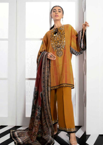 SPHR-04 - Unstitched - Sapphire Inspired Linen Collection 2023 - Memsaab Online