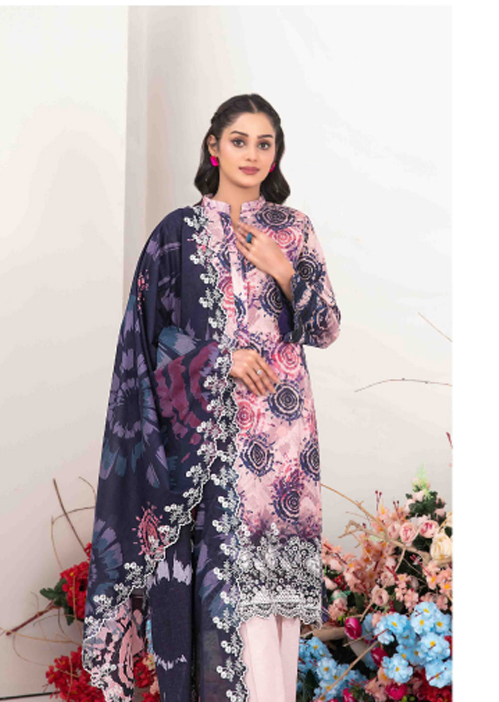 TWD-1396 Readymade Haliyah Tawakkal Lawn Suit 2025 - Memsaab Online