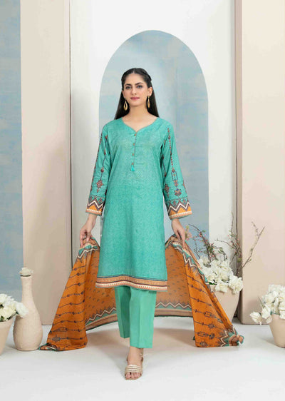D-3637 Readymade - Hafa Lawn Suit - Memsaab Online