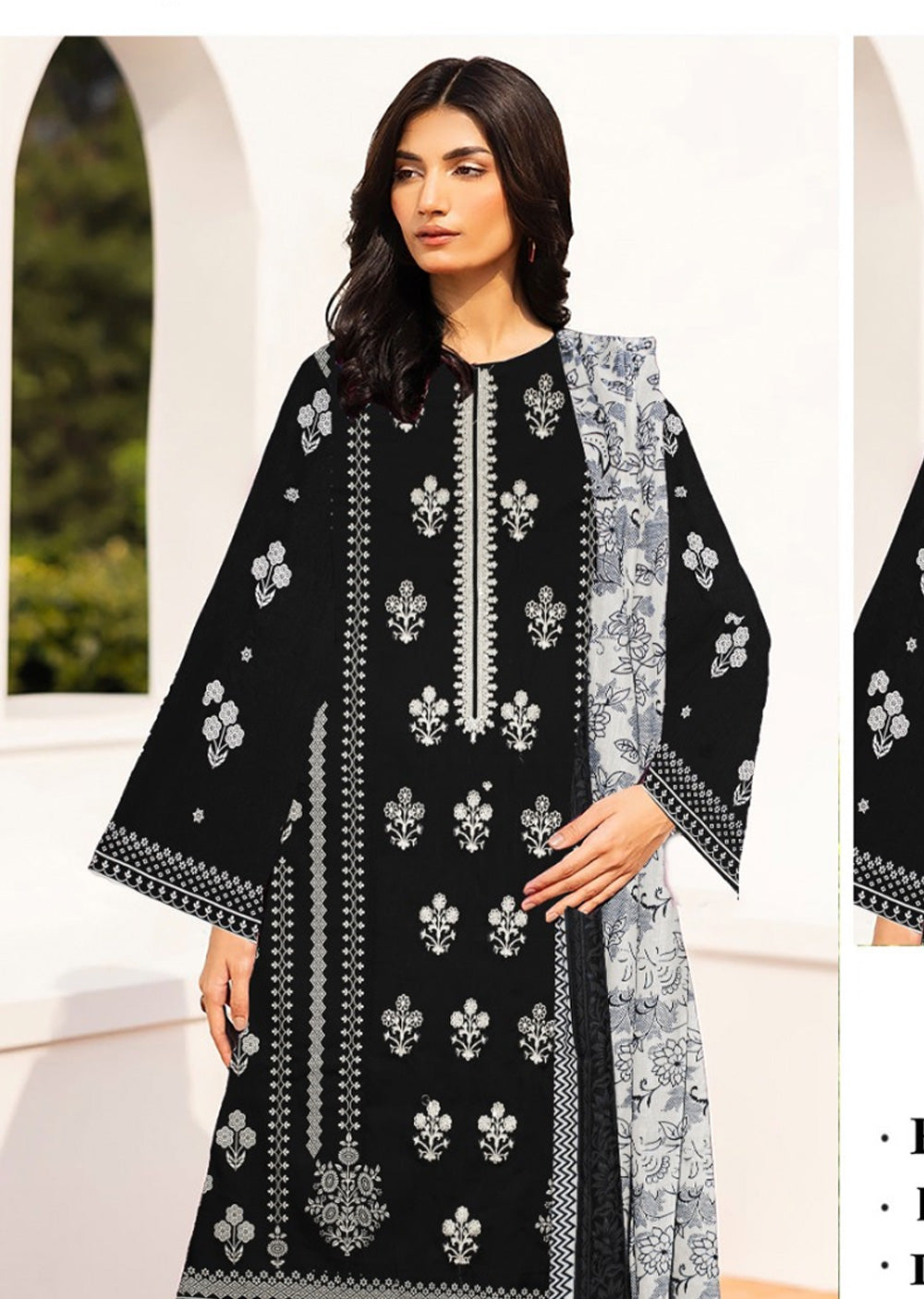 D-2365- D- Unstitched Lawn Outfit 2025 - Memsaab Online