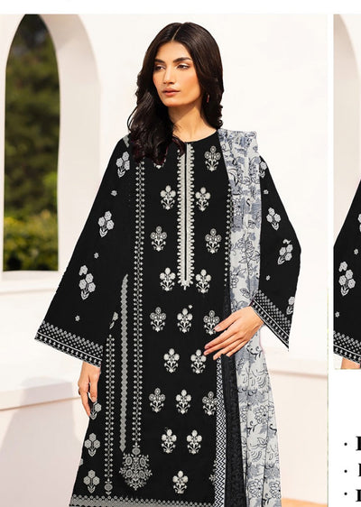 D-2365- D- Unstitched Lawn Outfit 2025 - Memsaab Online