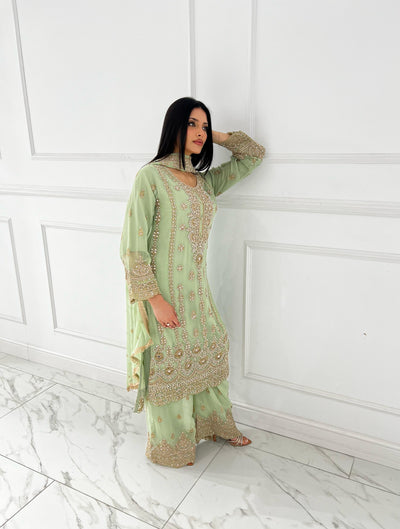 Shaz1801 - Readymade - Chiffon - Mummy n Me Outfit - Memsaab Online