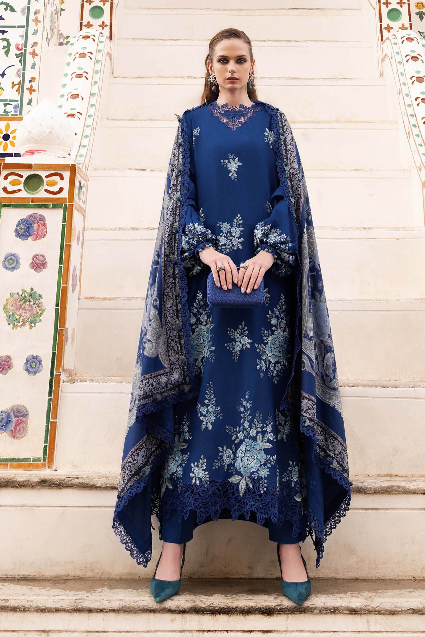 MPT-2808-B Unstitched - Maria B MPRINTS Collection 2025 - Memsaab Online