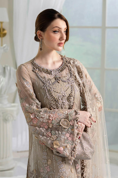 MPC-25-107-Unstitched Embroidered Chiffon Suit Maria B 2025 - Memsaab Online