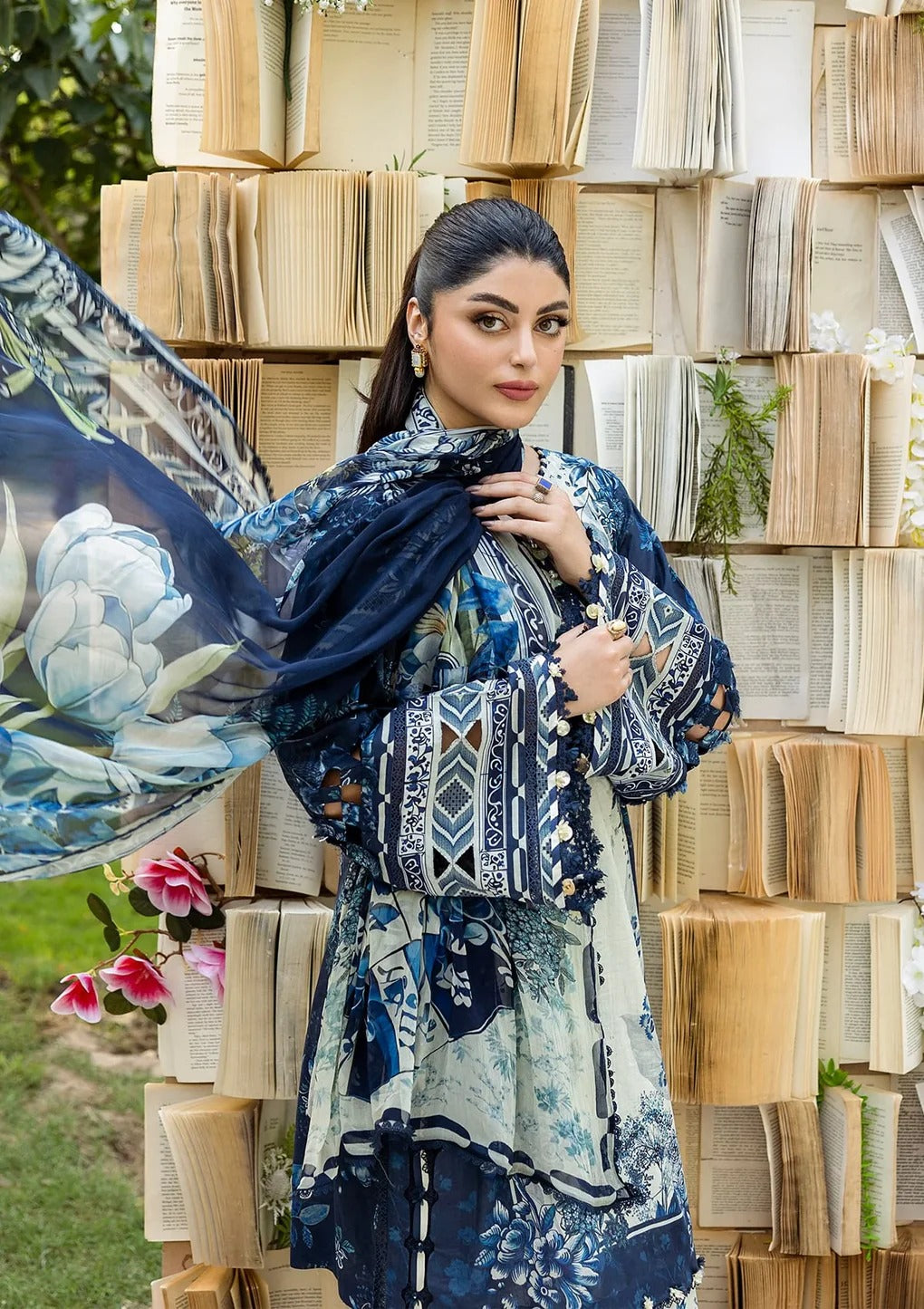 ELFECD-07-B-Bloomstella-Readymade-Elaf Prints Collection 2025 - Memsaab Online