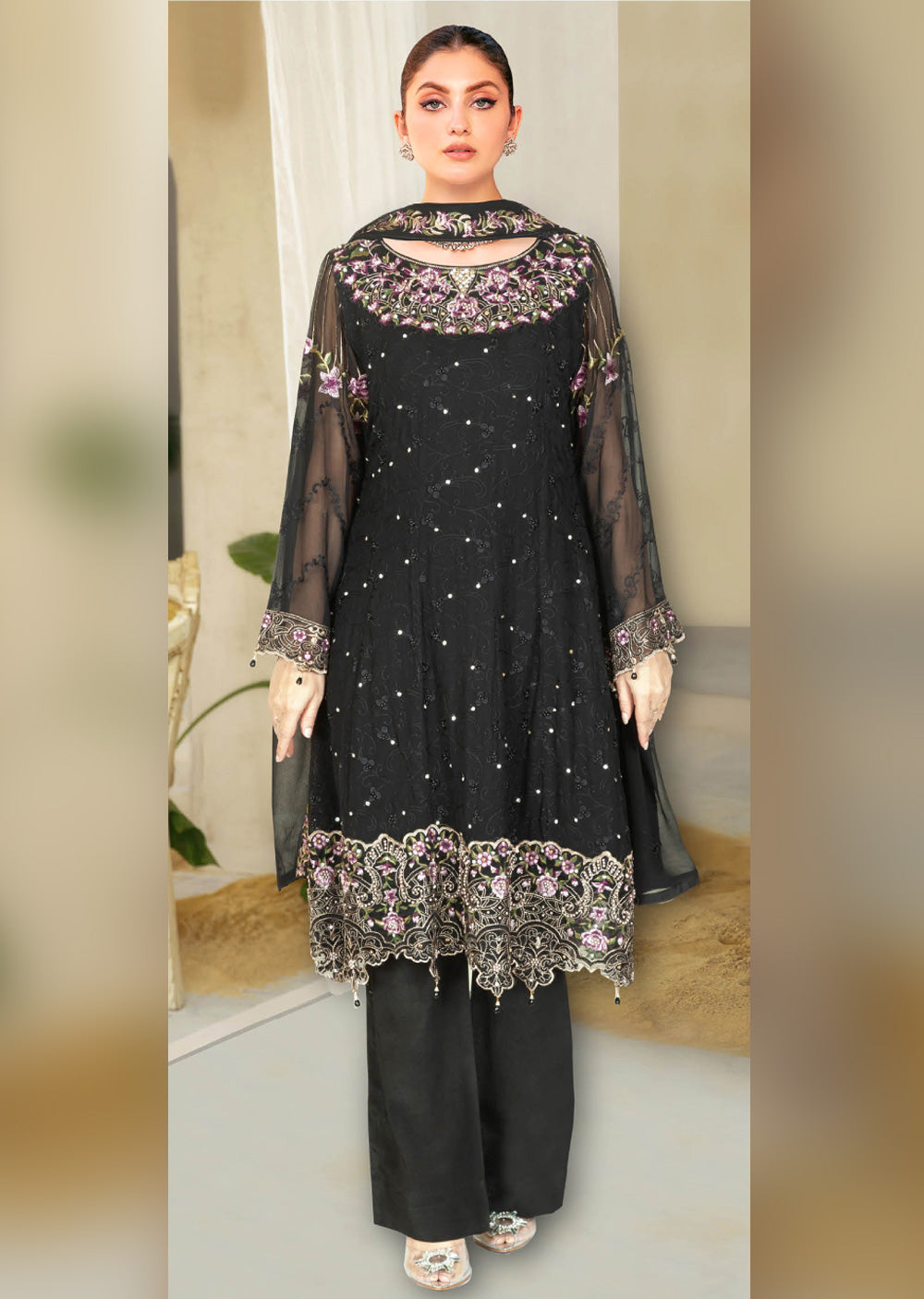 W-318-D - Readymade - Ramsha Suit 2024 - Memsaab Online