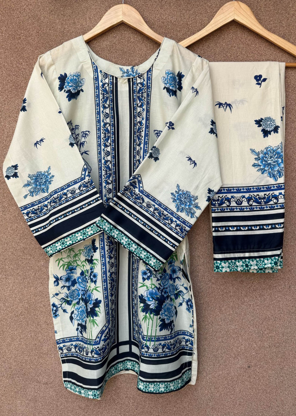 SLMN-06 Readymade Lawn Co-ord - Memsaab Online