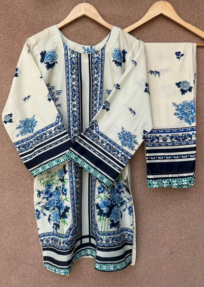 SLMN-06 Readymade Lawn Co-ord - Memsaab Online