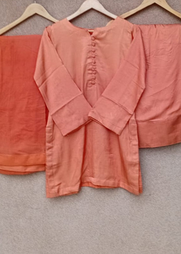 ASBC-03 Raw Silk Farshi Suit - Memsaab Online